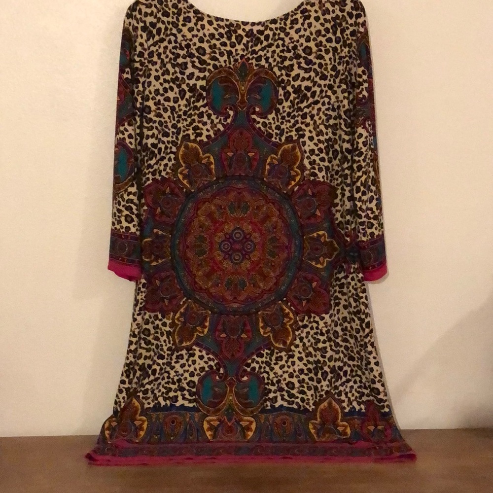 London Times Dress Animal Print mixed Size 6